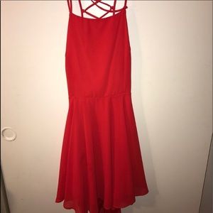 Lulu’s Red lace back dress 🔥